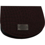 Dolce & Gabbana Brown Exotic Skin Pocket Condom Case Holder VAS9360