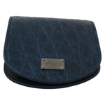 Dolce & Gabbana Blue Holder Pocket Wallet Blue Exotic Skin Condom Case VAS9363