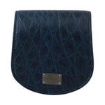Dolce & Gabbana Blue Holder Pocket Wallet Blue Exotic Skin Condom Case VAS9363