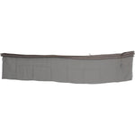 Costume National Gray Fringe Neck Wrap Cotton Scarf MS1525bg-1