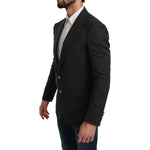 Dolce & Gabbana Gray NAPOLI Slim Fit Jacket Wool Blazer KOS1772-46