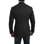 Dolce & Gabbana Gray NAPOLI Slim Fit Jacket Wool Blazer KOS1772-46