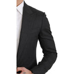 Dolce & Gabbana Gray NAPOLI Slim Fit Jacket Wool Blazer KOS1772-46