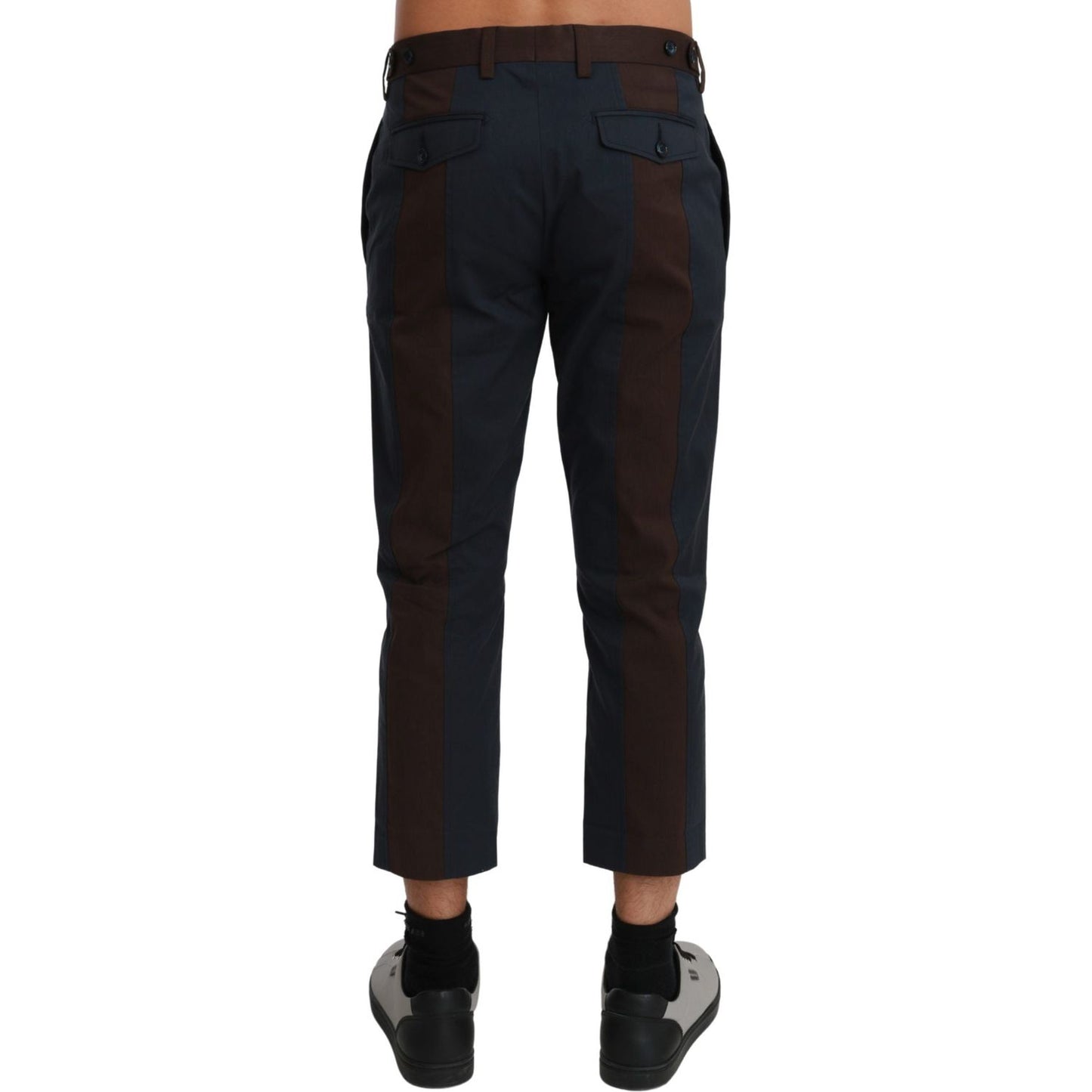 Dolce & Gabbana Chic Cropped Stripe Casual Pants PAN70977-IT52/XL-FBB-256
