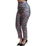 Dolce & Gabbana Multicolor Patterned Cropped High Waist Pants PAN71055-40