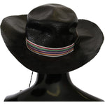 Costume National Black Wide Brim Cowboy Solid Hat HAT20018-M