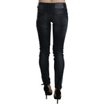 Acht Black Washed Low Waist Skinny Denim Trouser PAN71213-28