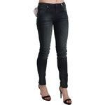 Acht Black Washed Low Waist Skinny Denim Trouser PAN71213-28