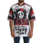 Dolce & Gabbana White King Panda Top Polyester Mens T-shirt TSH5183-46