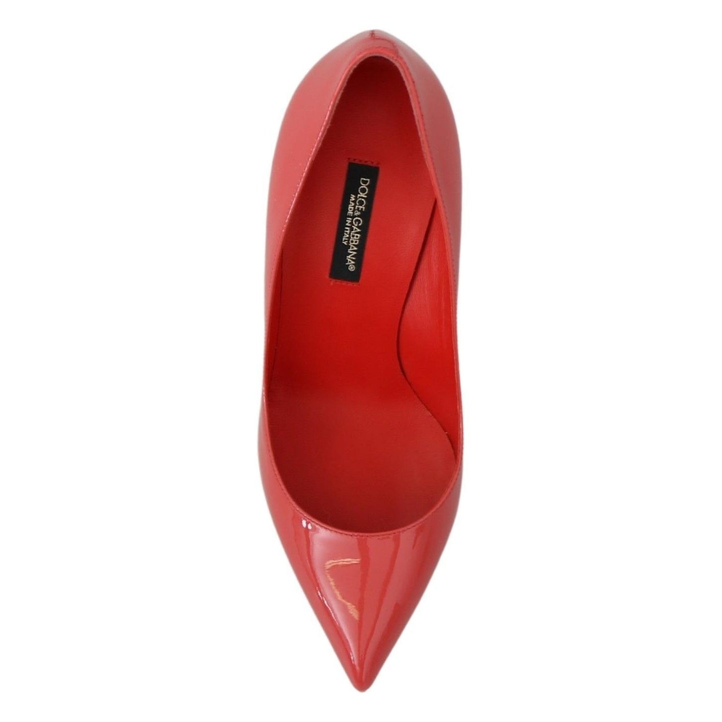 Dolce & Gabbana Dark Pink Patent Leather Heels Pumps LA8105-35