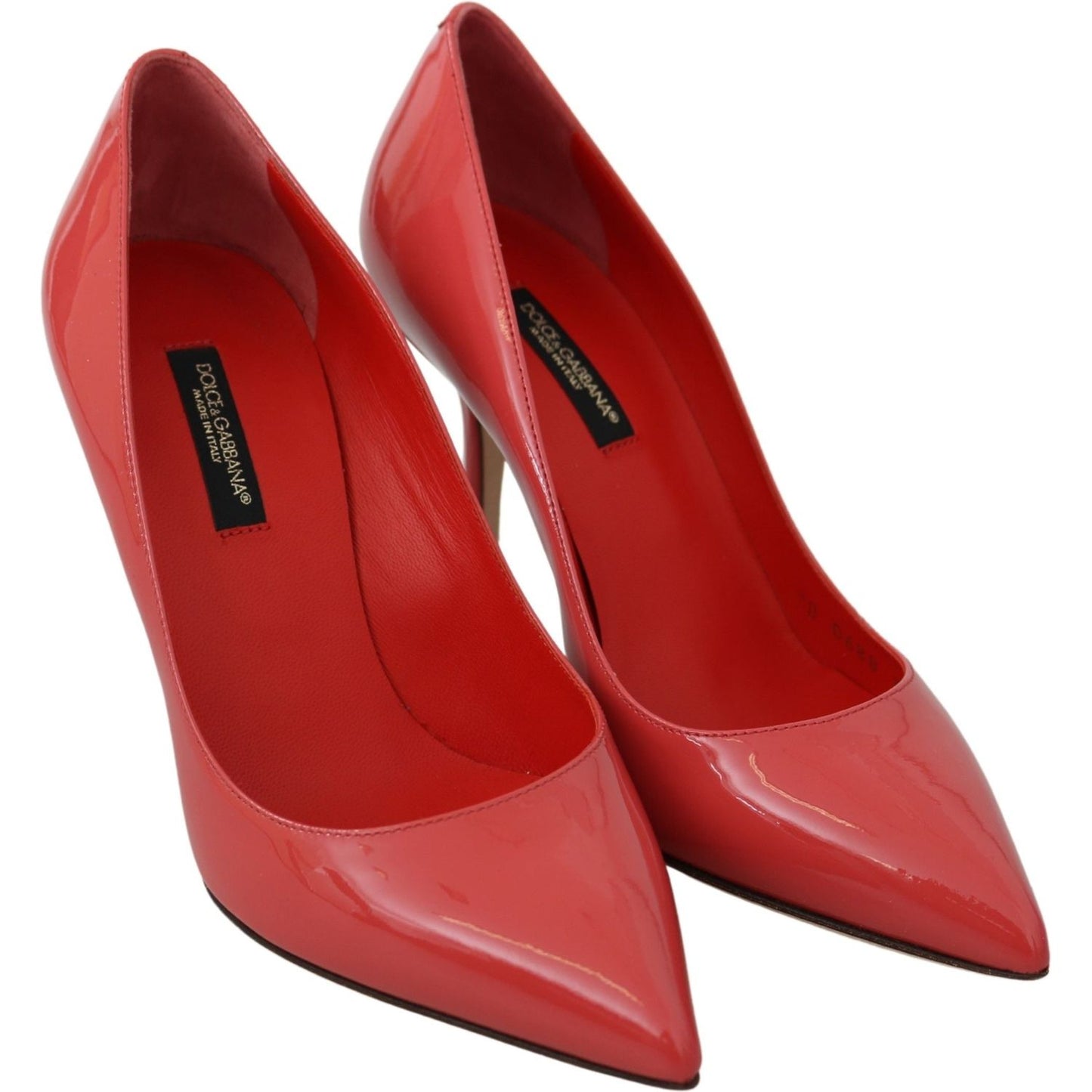Dolce & Gabbana Dark Pink Patent Leather Heels Pumps LA8105-35