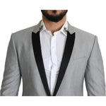Dolce & Gabbana Light Gray Single Breasted SARTORIA Blazer JKT2793-50