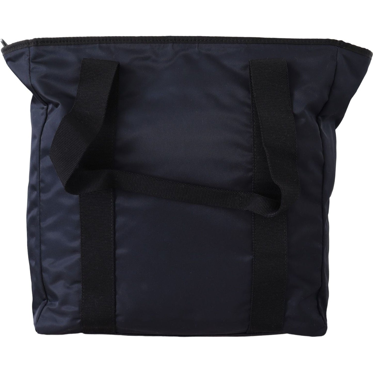 Versace Elegant Blue Nylon Tote Bag Versace Dark Slate Gray