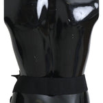 Dolce & Gabbana Black Crystal Brooch Wide Wai SATORIA Belt SMY100474-38