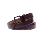 Dolce & Gabbana Purple Leather Logo Cintura Gürtel Belt GSB10276-75