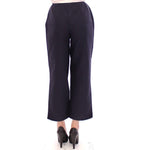 Andrea Incontri Blue Cropped Cotton Pants GSS10705-2