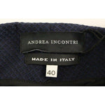 Andrea Incontri Blue Cropped Cotton Pants GSS10705-2