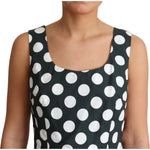 Dolce & Gabbana Green Polka Dotted Cotton A-Line Dress DR2794-40