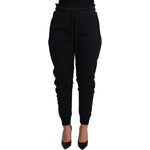 Dolce & Gabbana Black Polyester Neoprene Jogger Trouser Pants PAN71546-IT40