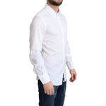 Dolce & Gabbana White Cotton Long Sleeves Formal Shirt TSH5921 -37