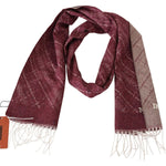 Missoni Maroon 100% Cashmere Unisex Neck Wrap Fringes Scarf MS2118BG