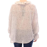 Vika Gazinskaya Blue Cotton Blouse Tunic GSS10353-1