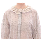 Vika Gazinskaya Blue Cotton Blouse Tunic GSS10353-1