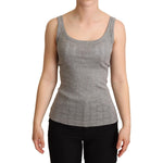 Dolce & Gabbana Gray Cotton Modal Canotta Tank Top T-shirt TSH6339-46