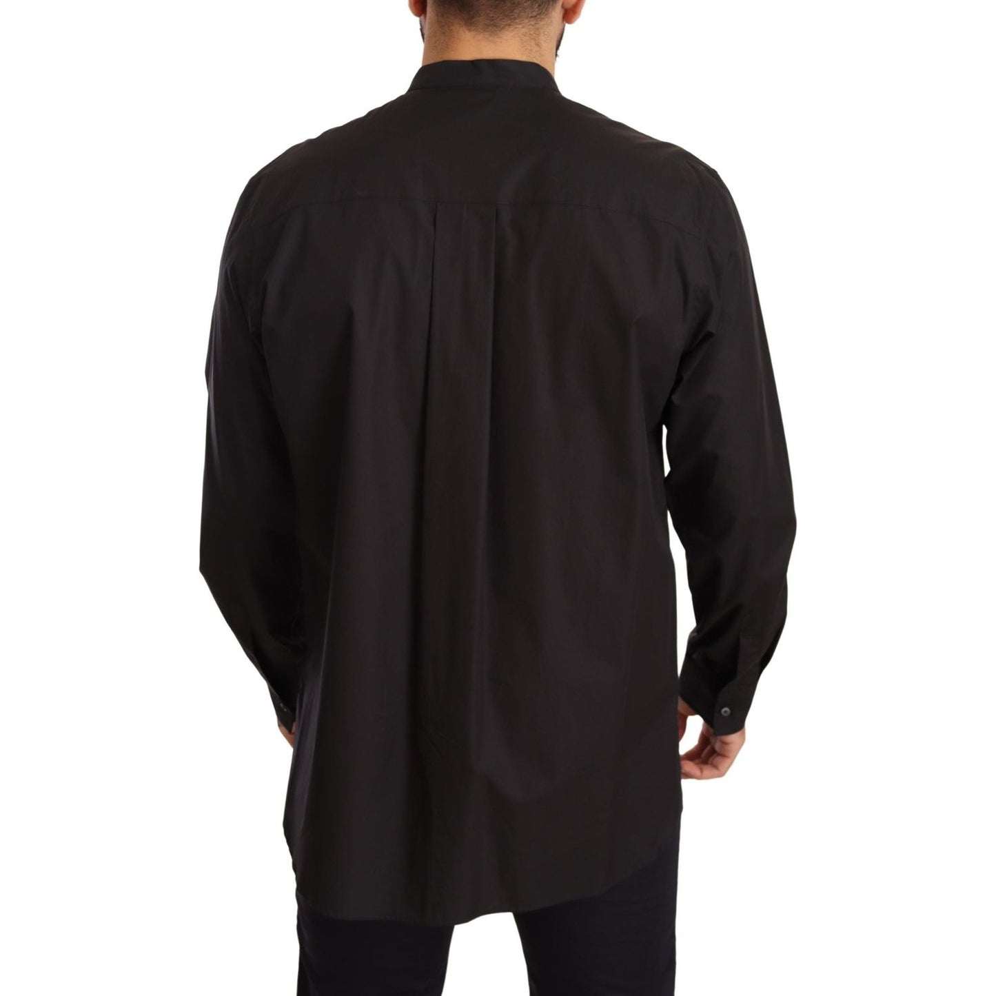Dolce & Gabbana Elegant Black 100% Cotton Men's Shirt Dolce & Gabbana Black