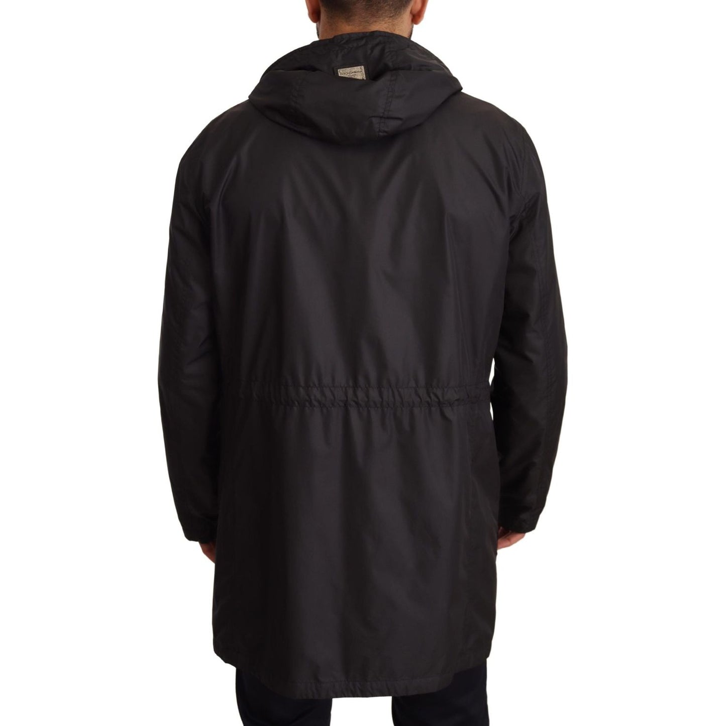 Dolce & Gabbana Elegant Black Hooded Blouson Jacket Dolce & Gabbana Black