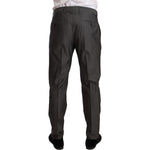 Dolce & Gabbana Gray Metallic MARTINI Slim Fit Set Suit KOS1882-48