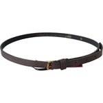 MILA SCHÖN Brown Genuine Leather Skinny Fashion Dark BEL60976- 75