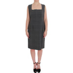 BENCIVENGA Gray Checkered Cotton Blazer Dress Set Suit SIG60234 -50