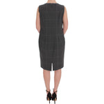 BENCIVENGA Gray Checkered Cotton Blazer Dress Set Suit SIG60234 -50