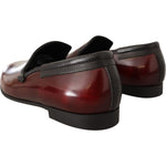 Dolce & Gabbana Bordeaux Patent Leather Dress Loafers Shoes MV313 - 40.5