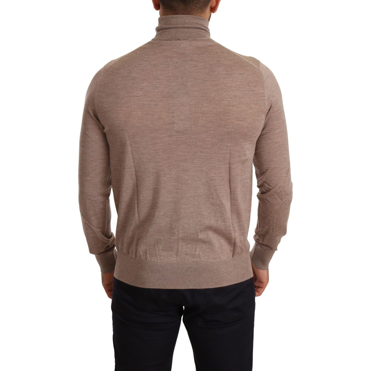 Dolce & Gabbana Elegant Cashmere Turtleneck Sweater Dolce & Gabbana Dim Gray