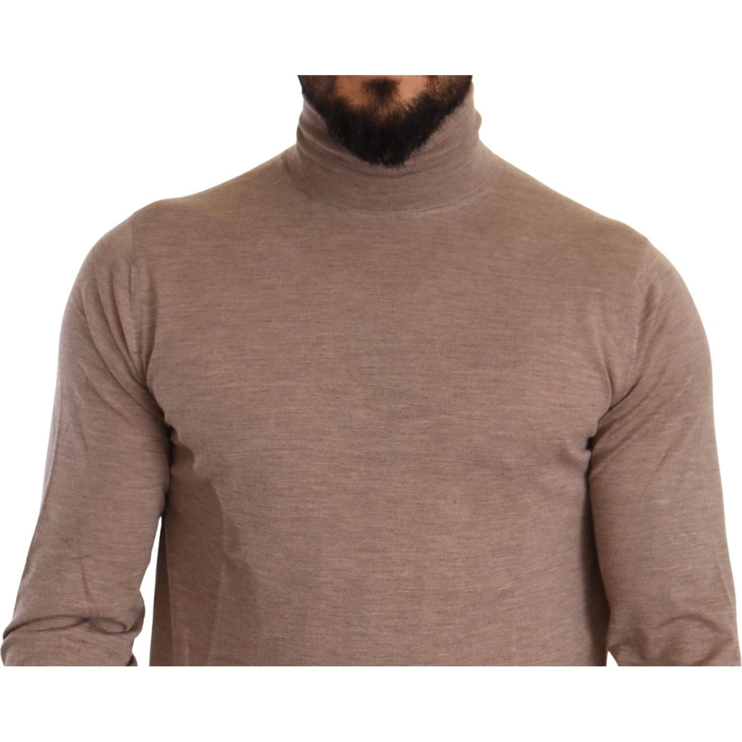 Dolce & Gabbana Elegant Cashmere Turtleneck Sweater Dolce & Gabbana Dim Gray