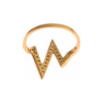 Nialaya Gold 925 Silver Womens Clear CZ 18K Ring Nr. 20- US4