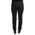 PINKO Black Cotton Stretch Skinny Mid Waist Women Denim Jeans PAN71207-29
