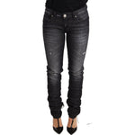 Acht Black Washed Cotton Low Waist Skinny Denim Trouser Jeans PAN71798-26