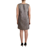 Comeforbreakfast Gray Sleeveless Shift Knee Length Dress DR28568 - 42