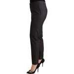 Dolce & Gabbana Black Striped Wool Tapered Trouser Pants PAN72362 - 44