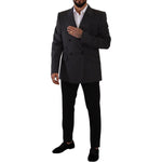 Dolce & Gabbana Gray Double Breasted 2 Piece SICILIA Blazer JKT3037 - 56