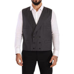 Dolce & Gabbana Gray Double Breasted 2 Piece SICILIA Blazer JKT3037 - 56
