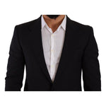 Dolce & Gabbana Black Slim Fit Vest 2 Button MARTINI Blazer JKT3040 - 48