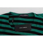 Dolce & Gabbana Green Black Silk Cashmere Sweater SIG20572-4