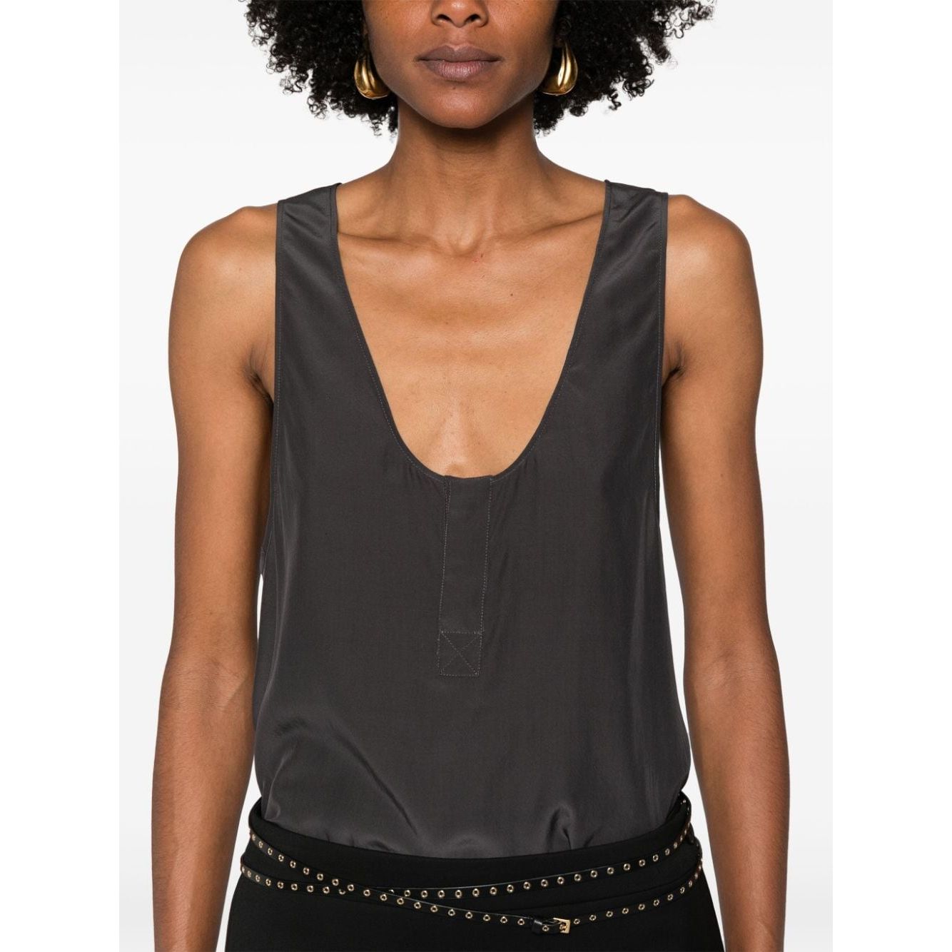 Saint Laurent Top Grey Topwear Saint Laurent Sienna