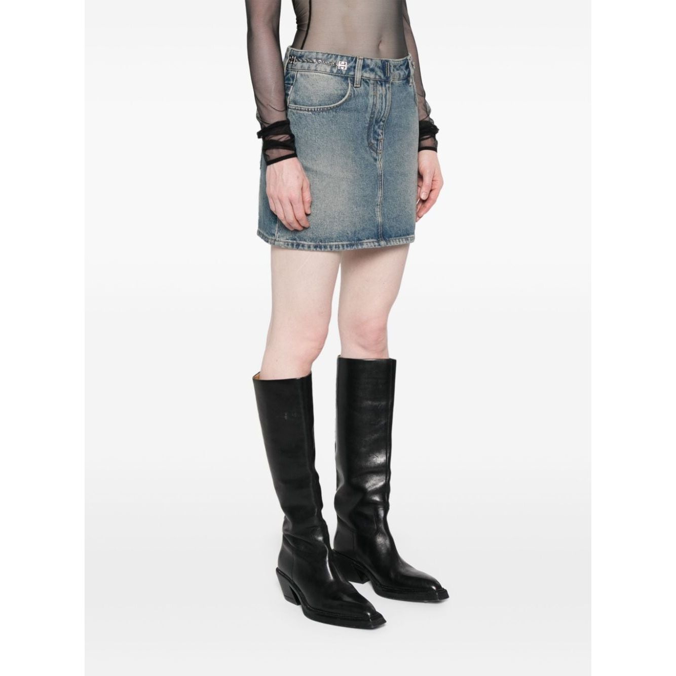 Givenchy Skirts Clear Blue Skirts Givenchy White Smoke