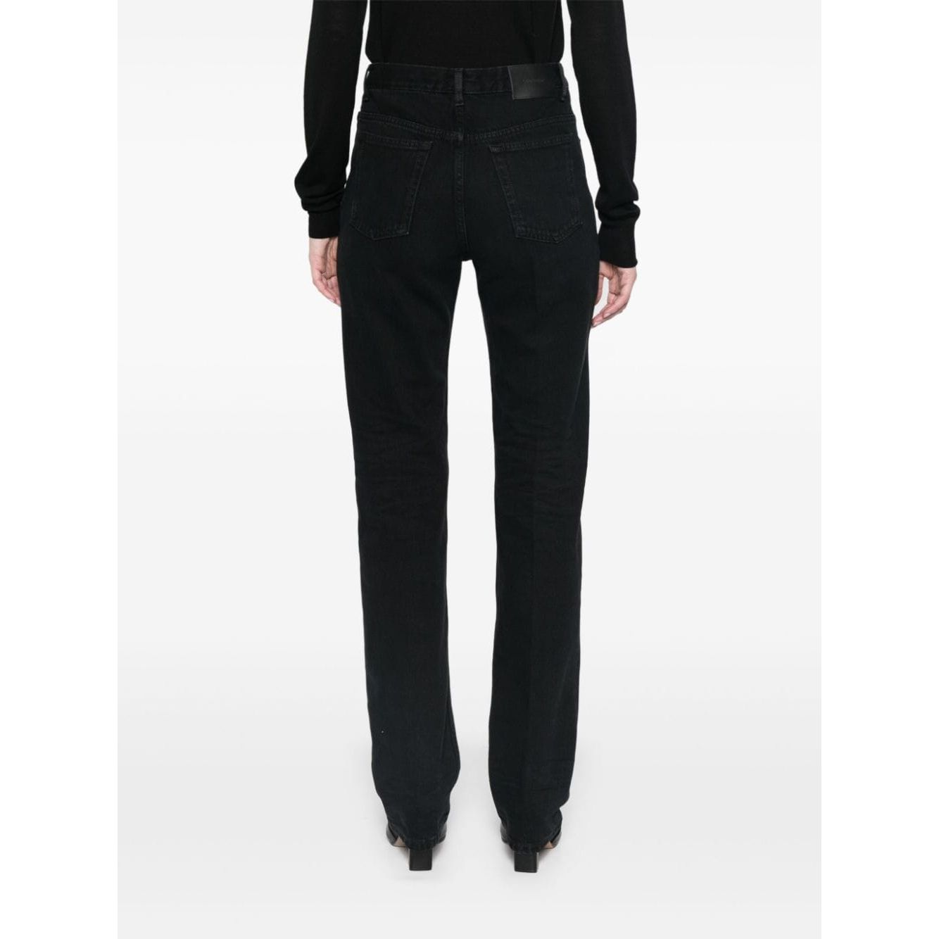 Saint Laurent Jeans Black Jeans Saint Laurent White Smoke