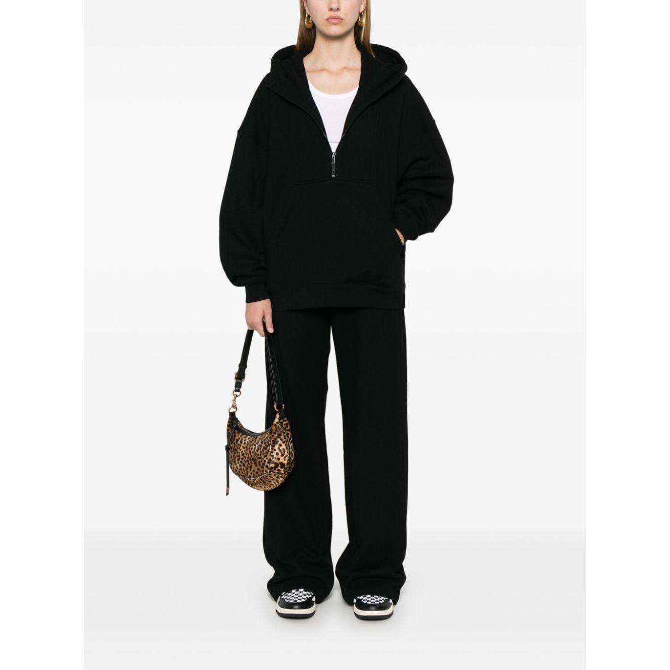 Saint Laurent Sweaters Black Topwear Saint Laurent White Smoke
